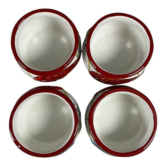 RARE HTF Set of 4 Butter Cups Ceramic Kate McRostie Certified International - Picture 7 of 11